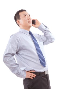 Orta yaşlı iş adamı çağrısı