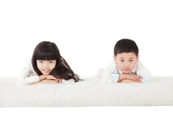 Brother Sister Oriental Family — Stock Photo, Image