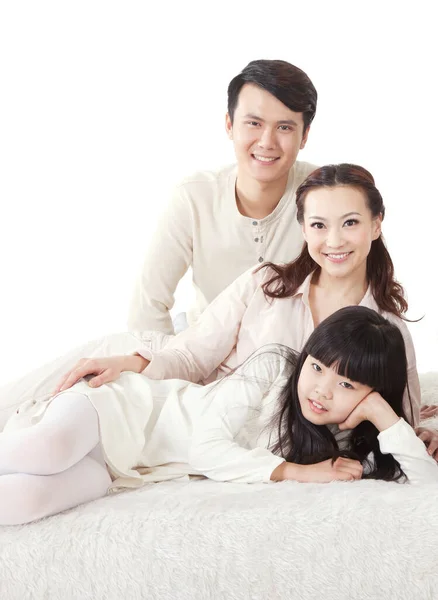 Família Oriental Três — Fotografia de Stock