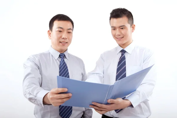 Business People Holding Folder — Stock Photo, Image