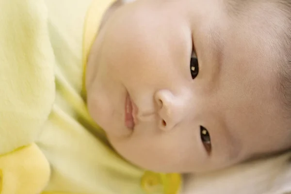 Fechar Uma Cara Bebê — Fotografia de Stock