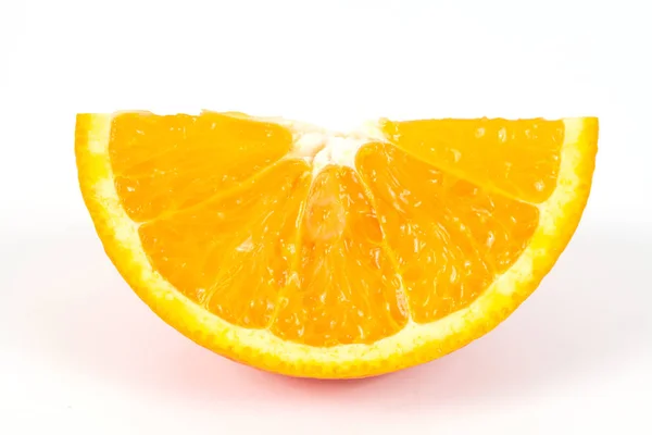 Fehér Háttér Narancssárga Gyümölcs Elkülönítése — Stock Fotó
