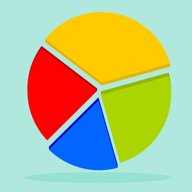 Modern vektör iş pasta grafik Infographic öğeleri.