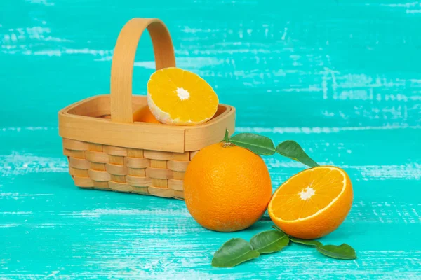 Orange Fruit Color Table Background Stock Image