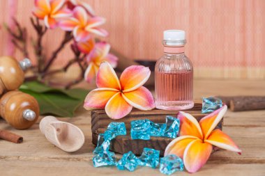 Aroma terapisi petrol şişe, kavram bitkisel spa 