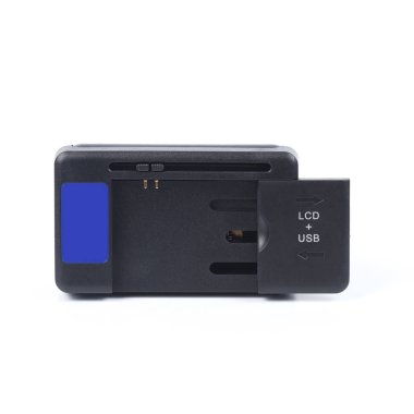 Beyaz arka plan üzerinde çoklu işlev mobil usb şarj.