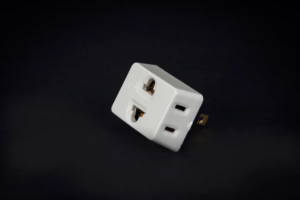 Tre Plugg Sätt För Hem Electric Bakgrund — Stockfoto