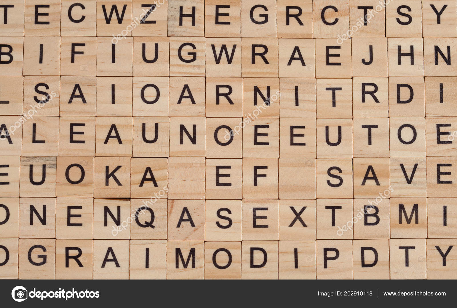 wooden block alphabet letters