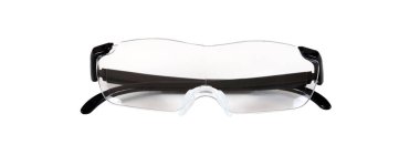 Beyaz arka plan üzerinde Büyüteç gözlük izole.