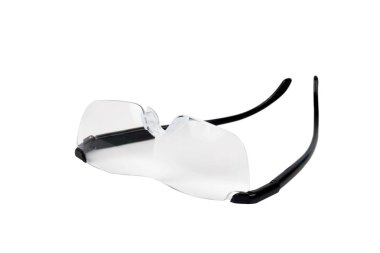 Beyaz arka plan üzerinde Büyüteç gözlük izole.