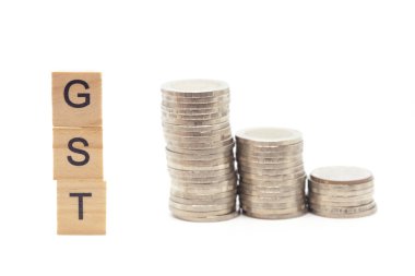 Mal ve hizmet vergisi kelime yığını sikkelerinde izole .