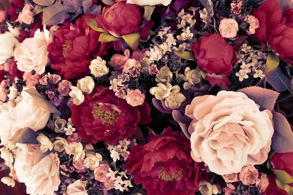 Barwny Bukiet Kwiatów Tle — Zdjęcie stockowe