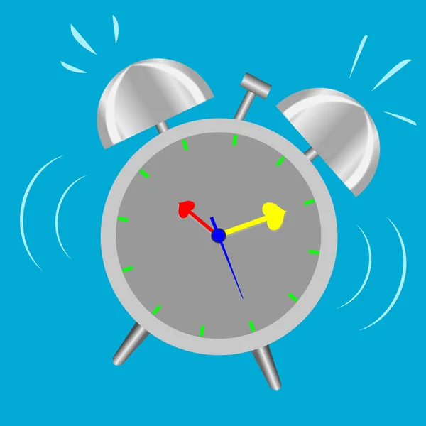 Reloj Despertador Despertar Acción Vector Ilustración — Vector de stock