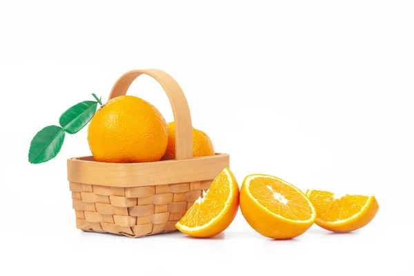 Orange Fruit White Background Isolate Royalty Free Stock Images