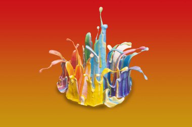 renk bitki splash arka plan üzerinde.