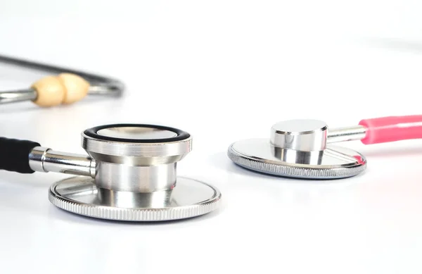 Nástroj Pro Zdraví Stetoskop Stole Lékařské Příslušenství Kopií Prostor — Stock fotografie
