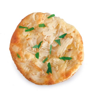 Pizza yapılmış ve Hindistan cevizi ile Tepesi ev .