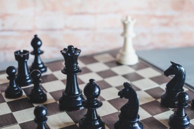 fikirler ve iş stratejisi için satranç tahtası oyunu, iş plann
