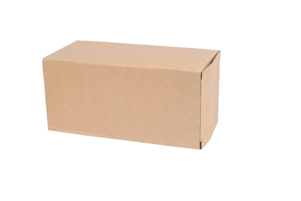 Recycler boîte de rangement en carton isolé sur un fond blanc — Photo