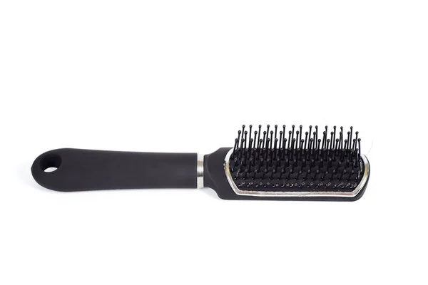 Comb with hair loss on white background ,health beauty concept. — Stock Photo, Image