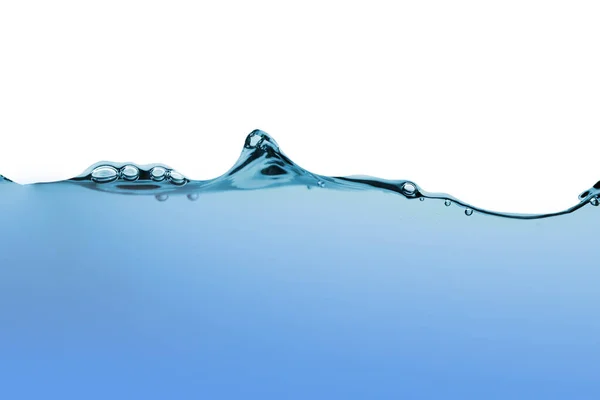 Eau éclaboussure ou vague d'eau avec des bulles d'air sur le fond — Photo