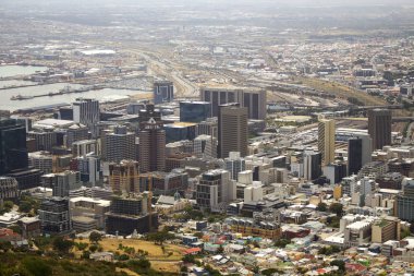 Cape Town şehir manzarası. Güney Afrika. 