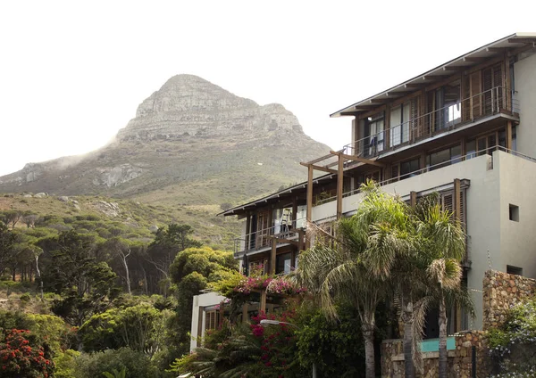 Luxury residential area of Camps Bay. Signal Hill view. Royalty Free Stock Photos