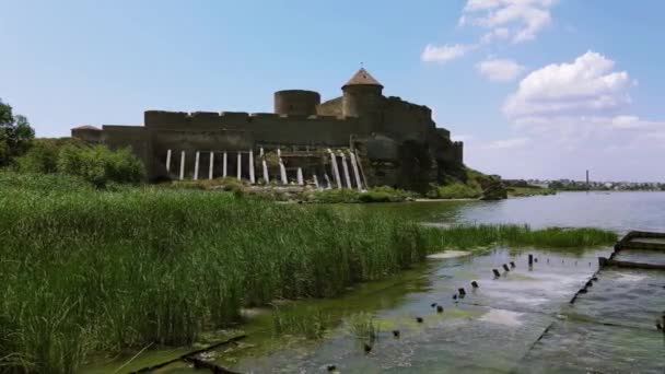 Πτήση Πάνω Από Αρχαίο Φρούριο Του Κερμαν Φρούριο Στο Εκτροφείο — Αρχείο Βίντεο