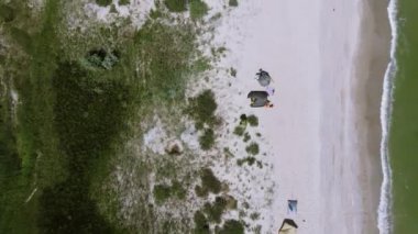 Deniz Kum Sahası 'ndan Uçuş. Karadeniz 'de Tatil.