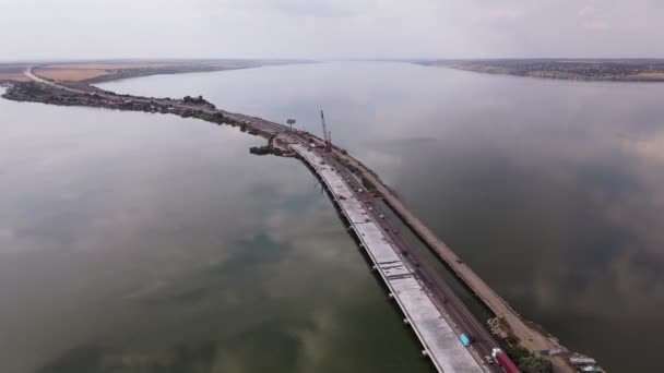 Circulation sur le pont Ponton. Vue Aérienne
