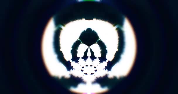 Lumières circulaires. Contexte de la scène musicale. Boucle VJ.