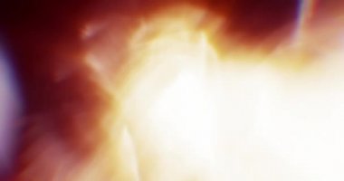 Sonbahar Fişekleri. Video için güzel ve sıcak makro kaplamalar. Kristal 'den geçen güneşin parıltısı. Camın içinden Parlak Işık Yakından.