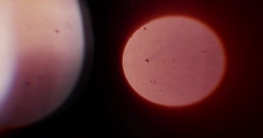 Sonbahar Fişekleri. Video için güzel ve sıcak makro kaplamalar. Kristal 'den geçen güneşin parıltısı. Camın içinden Parlak Işık Yakından.