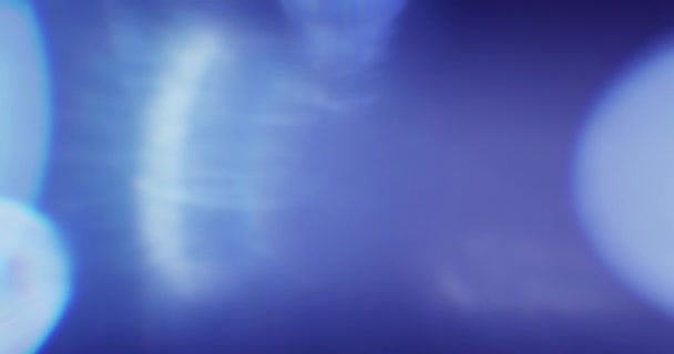 Blue Flares Bellissime Sovrapposizioni Macro Tuo Video Riverbero Della Luce — Video Stock