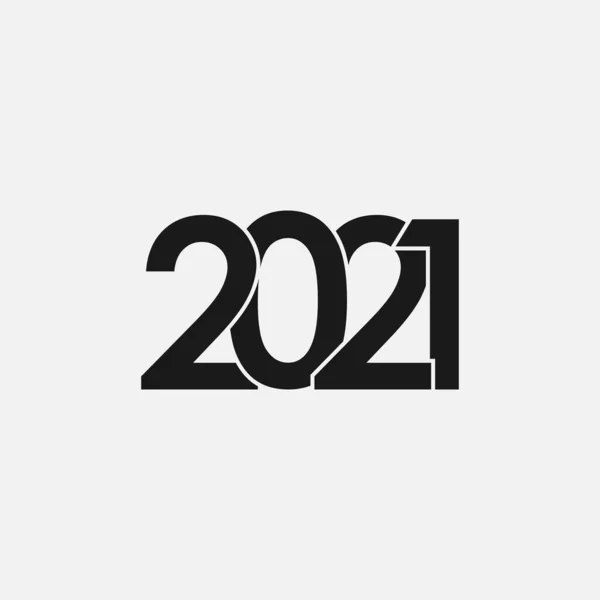 2021 year vector icon isolated on gray background — Stock Vector