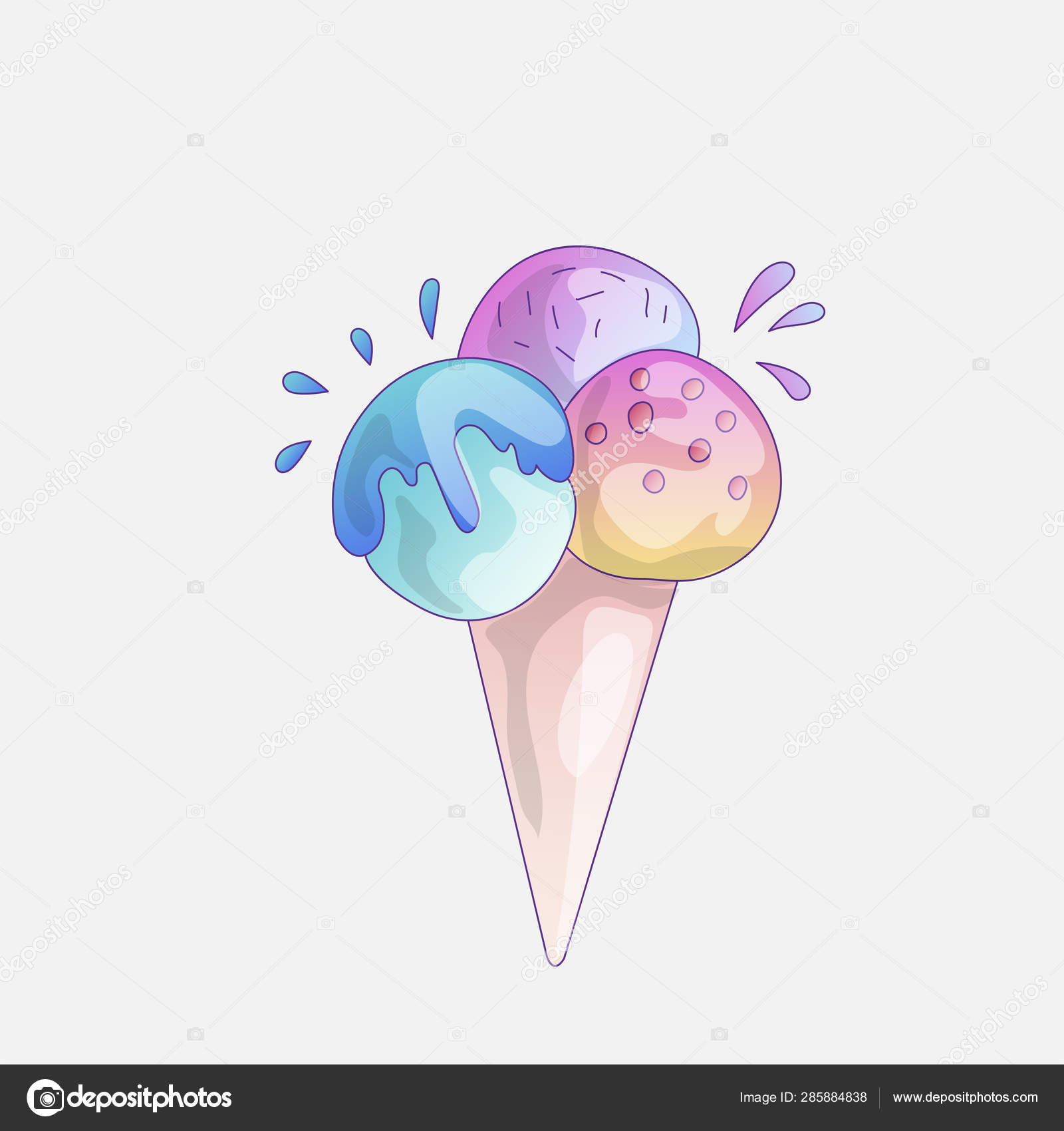 pretty ice cream scoop
