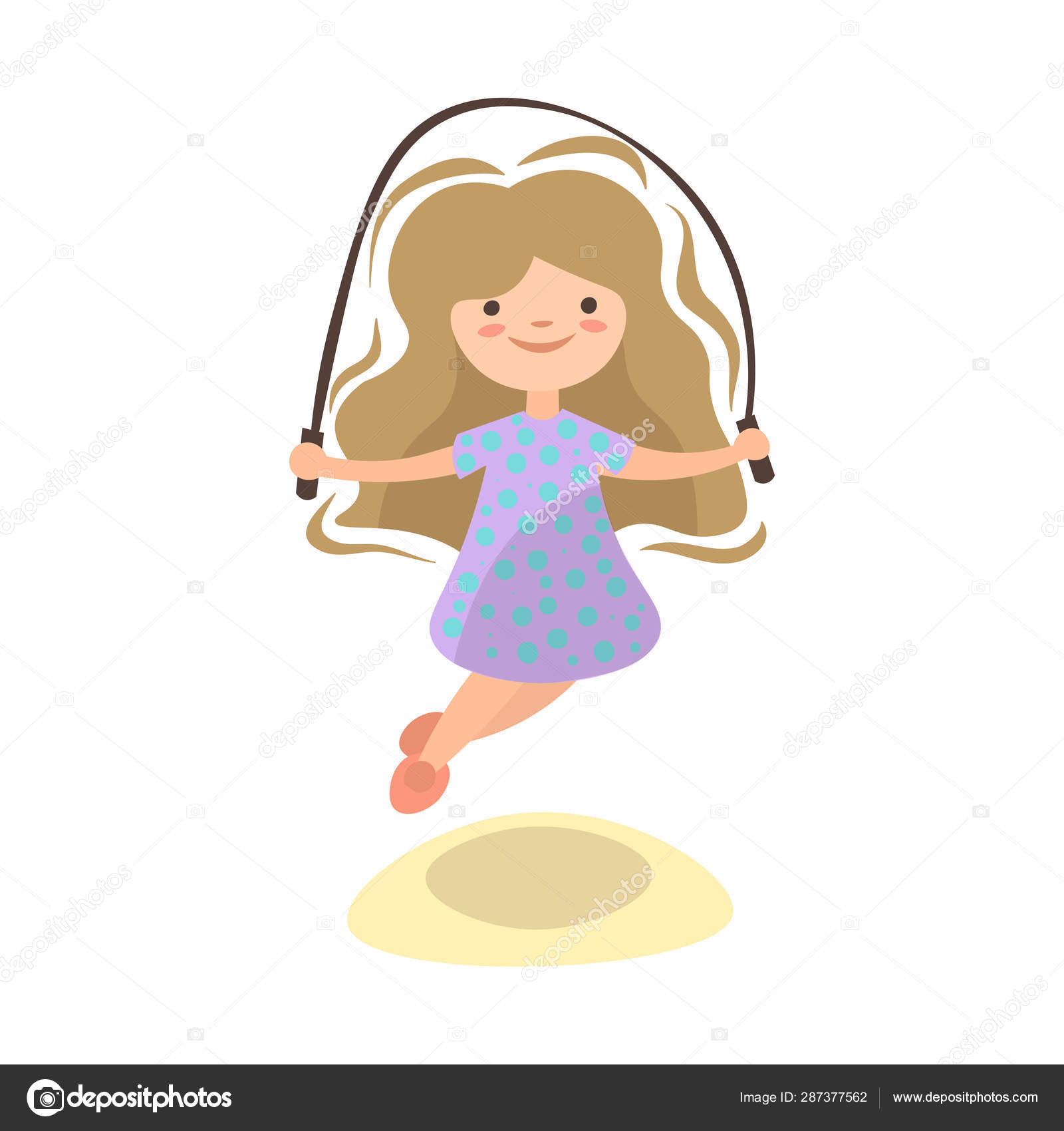 Little Girl Jumping With Jump Rope Summer Kids Activity Vector Cartoon Illustration Vector Image By C Lisaalisa Ill Vector Stock Little Girl Jumping With Jump Rope Summer Kids Activity Vector Cartoon Illustration Vector Image By C Lisaalisa Ill Vector Stock