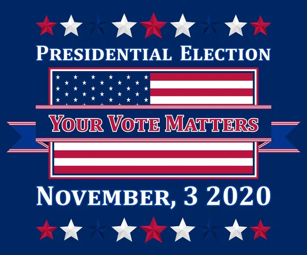 米国大統領選挙2020で使用可能なベクトルイラスト — ストックベクタ