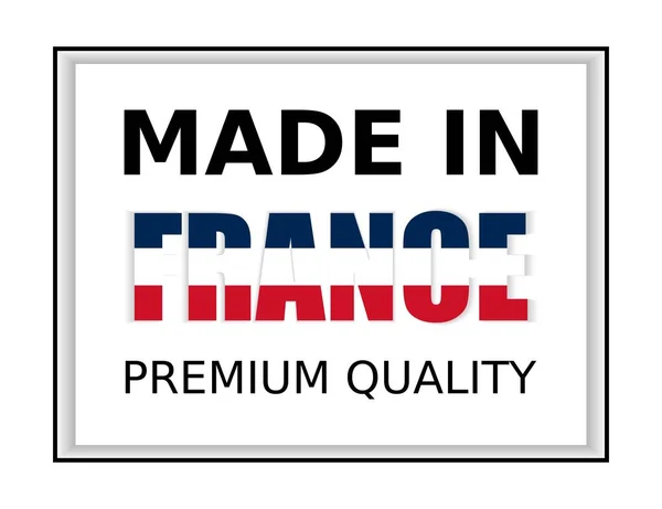 Vektor Illusztráció Made France Prémium Minőség Tökéletes Bármilyen Célra — Stock Vector