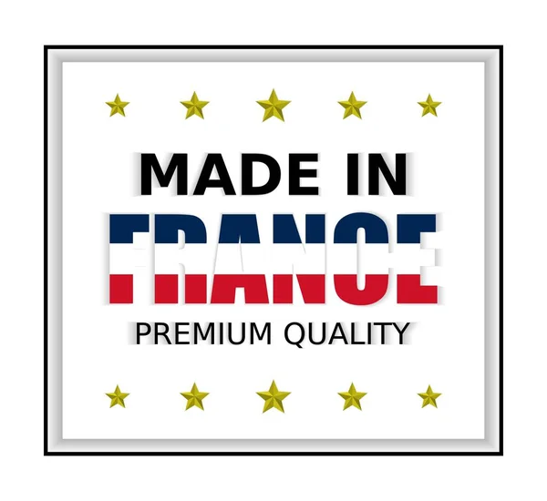 Ilustração Vetorial Made France Premium Quality Perfeito Para Qualquer Uso — Vetor de Stock