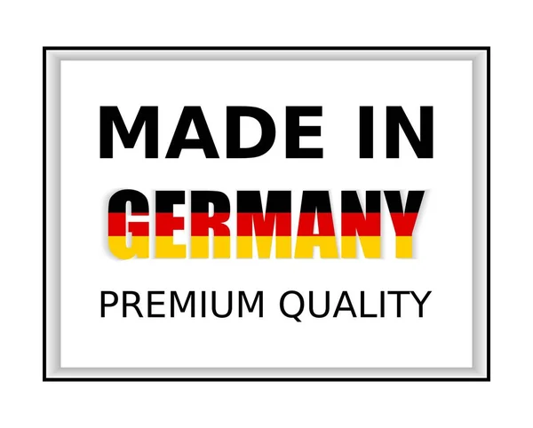 Ilustração Vetorial Made Germany Premium Quality Perfeito Para Qualquer Uso — Vetor de Stock