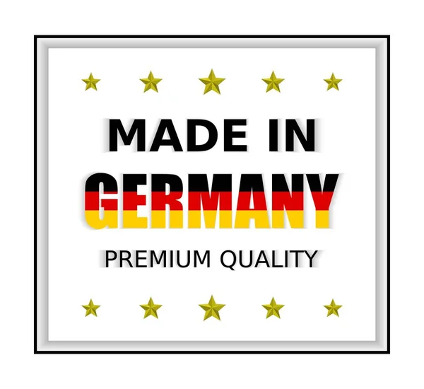 Ilustração Vetorial Made Germany Premium Quality Perfeito Para Qualquer Uso — Vetor de Stock
