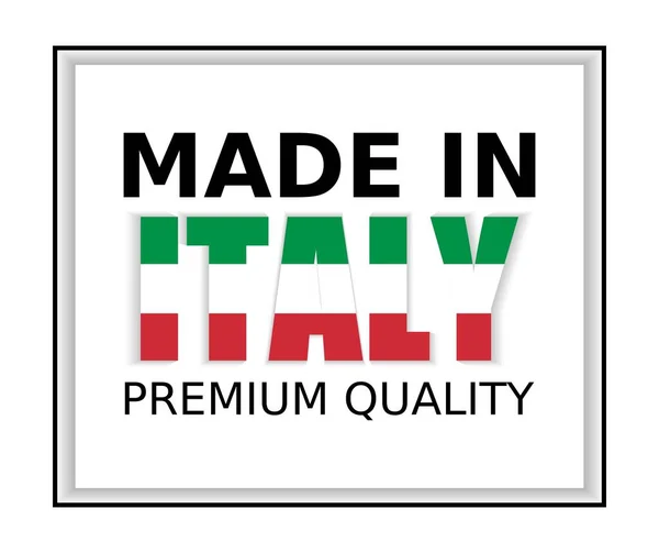 Векторная Иллюстрация Made Italy Quality Идеально Подходит Любого Использования — стоковый вектор