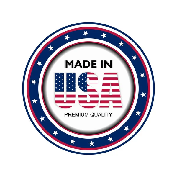 Illustrazione Vettoriale Made Usa Qualità Premium Perfetto Qualsiasi Uso — Vettoriale Stock