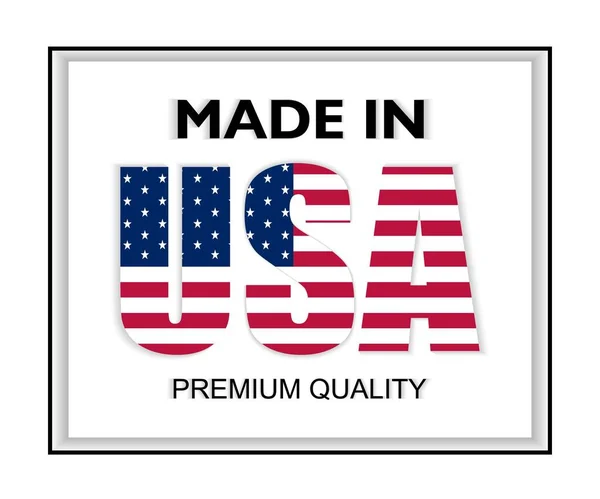 Illustration Vectorielle Made Usa Qualité Premium Parfait Pour Toute Utilisation — Image vectorielle