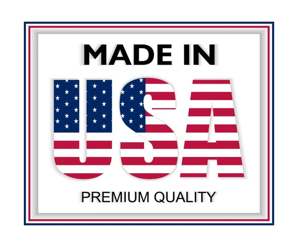 Ilustracja Wektora Made Usa Jakość Premium Idealny Każdego Zastosowania — Wektor stockowy