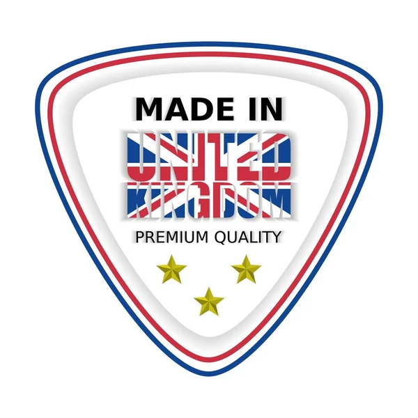 Ilustração Vetorial Made United Kingdom Premium Quality Perfeito Para Qualquer — Vetor de Stock