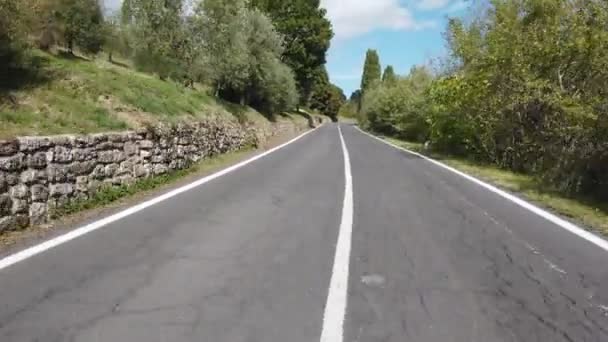 아름다운 토스카나 지역을 도로의 이탈리아 — 비디오