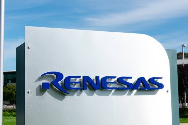 Renesas, Silikon Vadisi 'ndeki Renesas Elektronik Japon yarı iletken üretim merkezi, San Francisco Körfez Bölgesi' nin yüksek teknoloji merkezi Milpitas, Kaliforniya, ABD - 2020