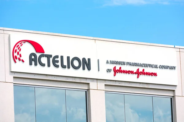 Ателіонні Фармацевтичні Знаки Логотип Actelion Глобальна Біофармацевтична Компанія South San — стокове фото